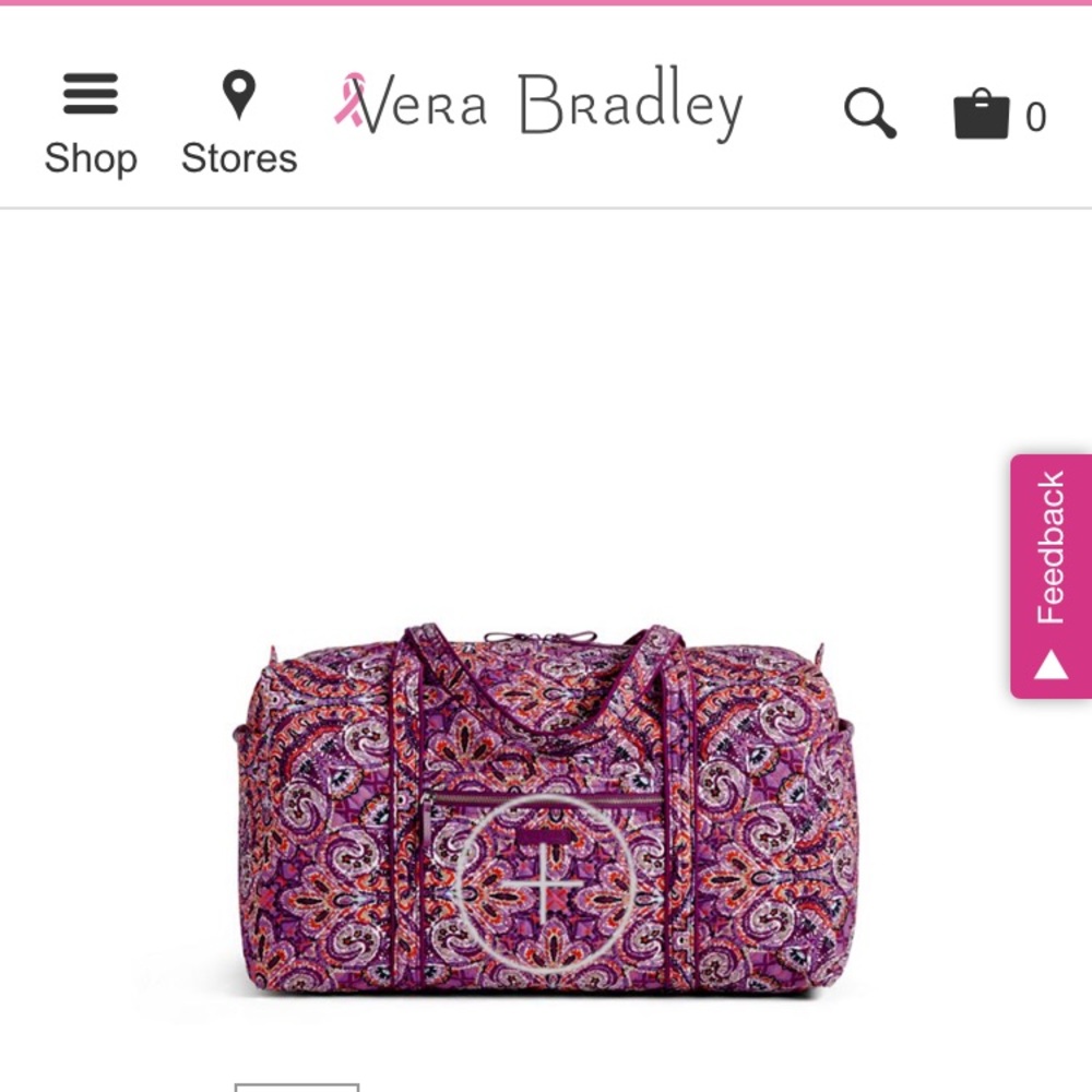 Vera Bradley Large Travel Duffel